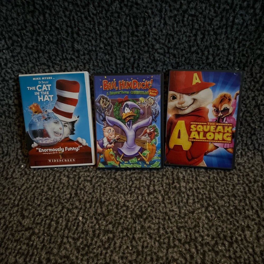 Set of 3 Children's DVDs